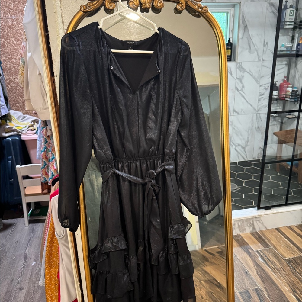Simply Vera Vera Wang Black Long Sleeve Dress